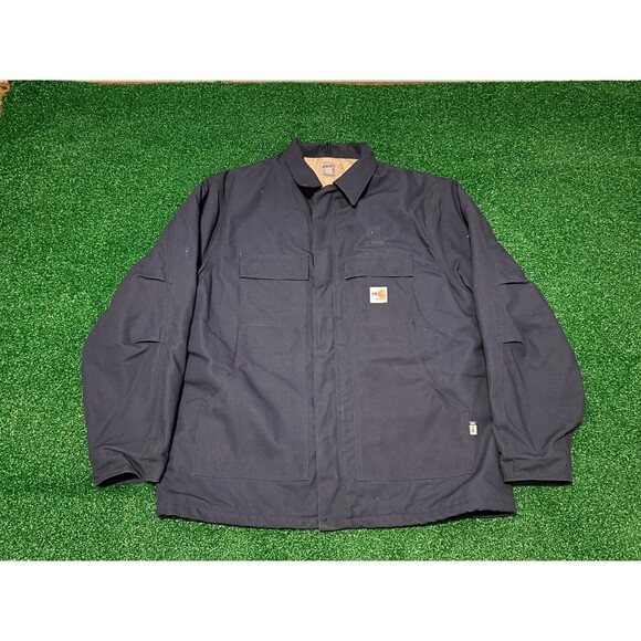 Size XXL Carhartt Coat 410 Flame Resistant Cotton Duck Traditional Lined